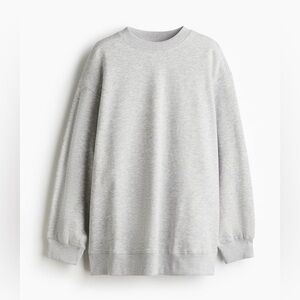 H&M Gray Oversized Sweatshirt